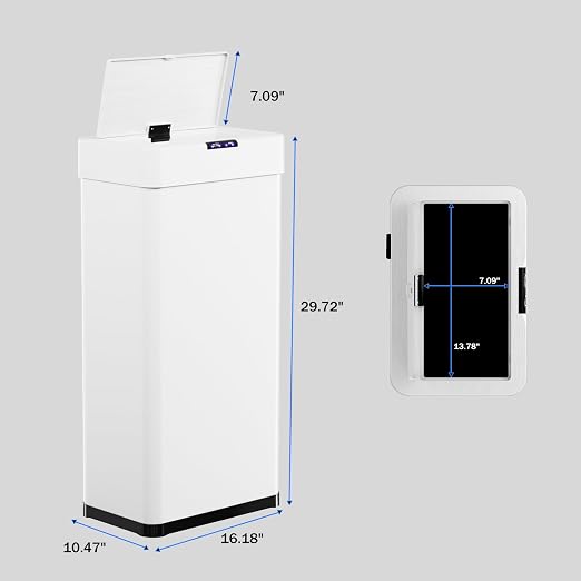 TLSUNNY 18.5 Gallon Motion Sensor Trash Can, Touchless Automatic Garbage Can - Image 2