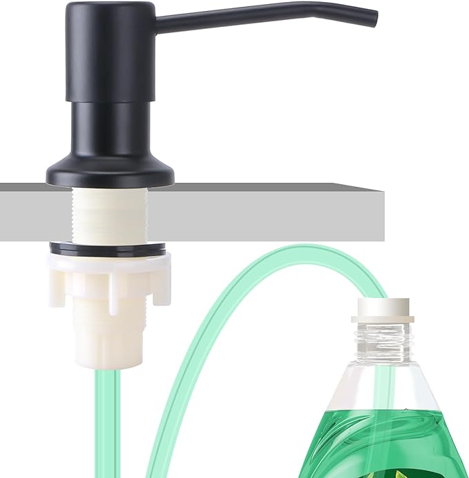 Soap Dispenser for Kitchen Sink, Built in Sink Soap Dispenser, Countertop Soap by OHiHi