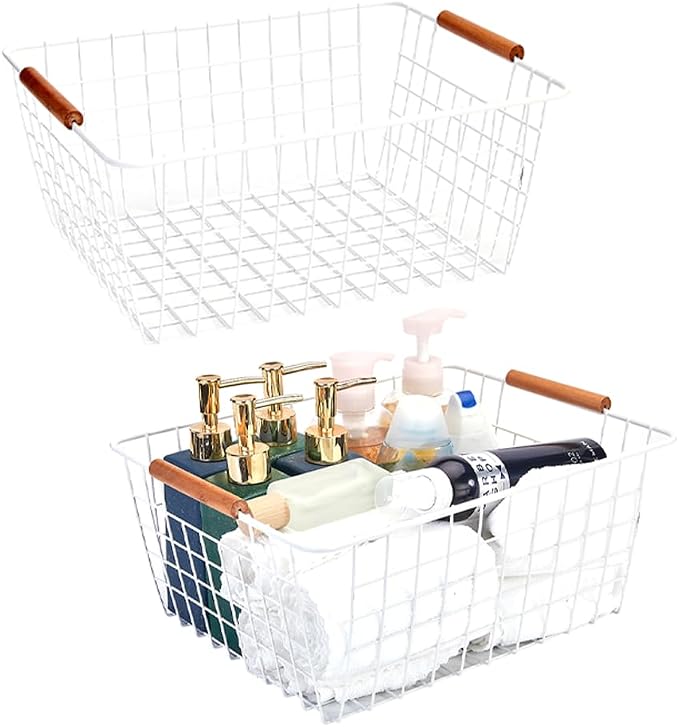 LeleCAT Large white wire baskets - Image 5
