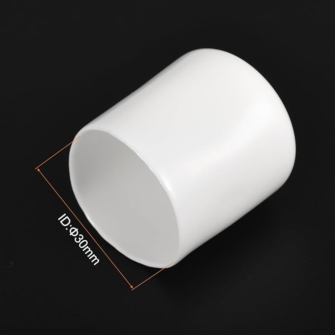 uxcell 20pcs Rubber End Caps 30mm ID Vinyl Round End Cap Cover Screw Thread - Image 3