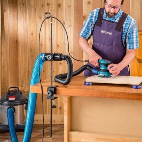 Dust Right 2.5'' Shop Vac Hose Kit – Expandable Blue Shop Vac – 2-1/2” Elastic - Image 8