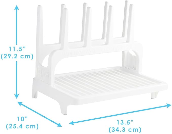 PopYum Glacier White Space Saving Drying Rack from 100% Recycled Bottles - Image 9