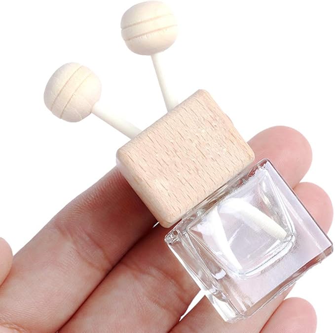 20 Pack, 8ml Clear Glass Car Air Freshener Perfume Clip Diffuser, Empty - Image 4