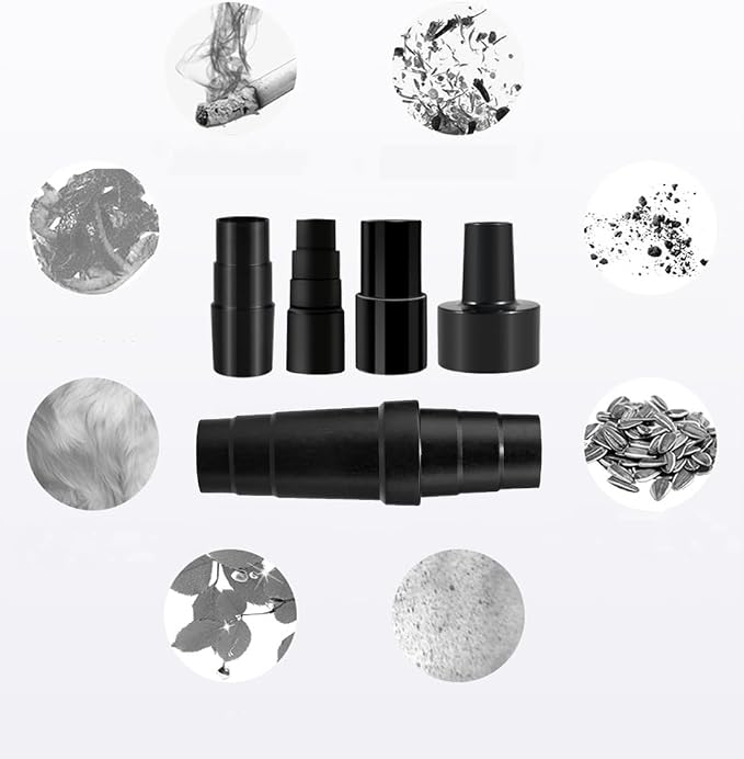 Universal Vacuum Hose Adapter Kit Reducer Attachment Set, Shop Vac Vacuum Hose - Image 5