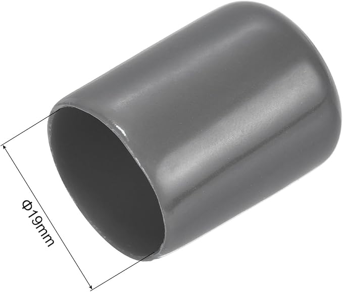 uxcell 20pcs Rubber End Caps 19mm ID Vinyl PVC Round Tube Bolt Cap Cover Screw - Image 3