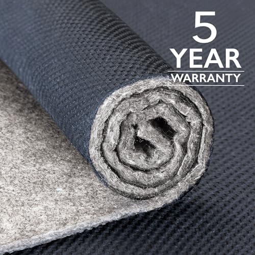 RUGPADUSA - Eco-Complete - 5'x7' - 1/4" Thick - Premiere Felt and Rubber Non-Slip Rug Pad, Made in USA, Low VOCs, 5-Year Warranty