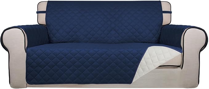 PureFit Reversible Quilted Sofa Cover, Water Resistant Slipcover Furniture by PureFit