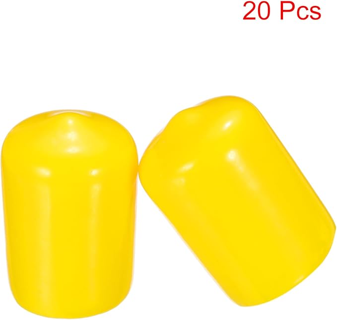uxcell 20pcs Rubber End Caps 15mm ID Vinyl PVC Round Tube Bolt Cap Cover Screw - Image 2