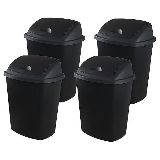 18 Gallon Plastic Garbage Bin by Yesdate