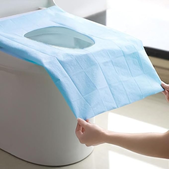 Disposable Waterproof Toilet Seat Covers – Individually Wrapped XL Portable by Unknown