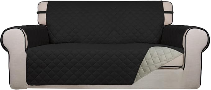 PureFit Reversible Quilted Sofa Cover, Water Resistant Slipcover Furniture by PureFit
