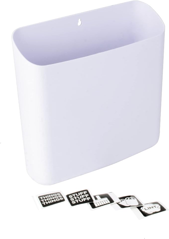 JS Jackson Supplies Large White Lint Bin by JSJACKSONSUPPLIES