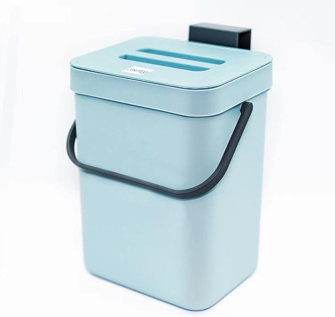 Kitchen Compost Bin Indoor for Counter Top, Hanging Small Trash Can by Jesintop