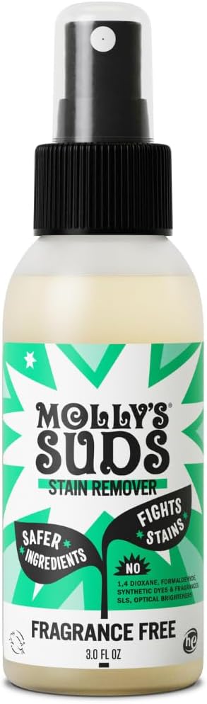 Molly's Suds Stain Remover Spray | Gentle Yet Powerful, Simple Ingredients) by MollysSuds
