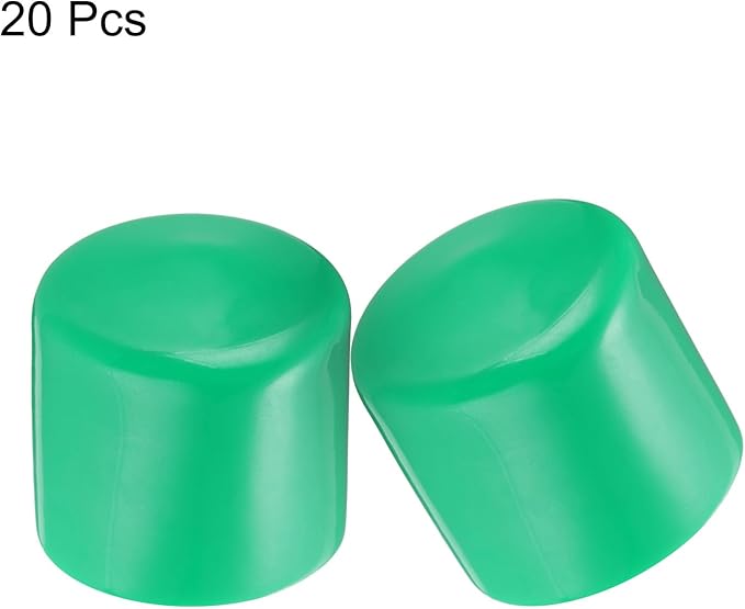 uxcell 20pcs Rubber End Caps 35mm ID Vinyl PVC Round Tube Bolt Cap Cover Screw - Image 2