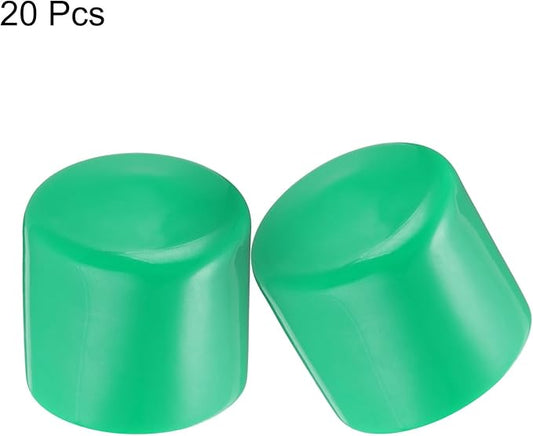 uxcell 20pcs Rubber End Caps 35mm ID Vinyl PVC Round Tube Bolt Cap Cover Screw - Image 2