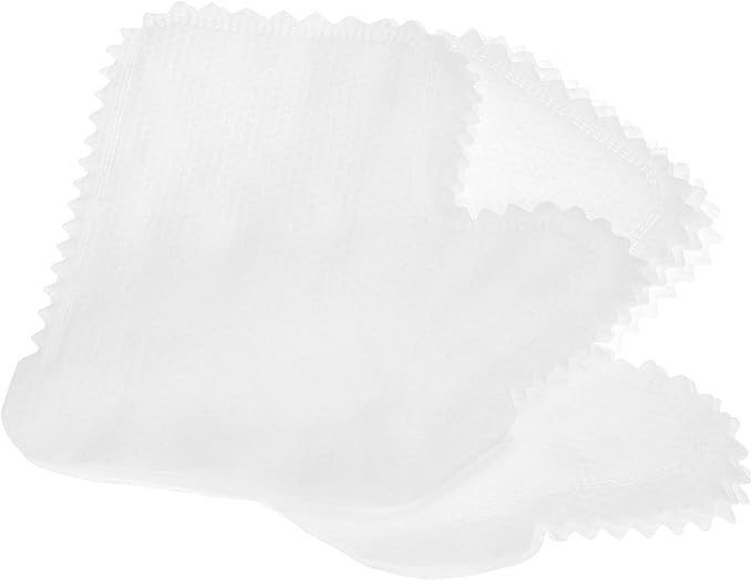QWORK White Microfiber Dusting Gloves, 60 Pieces Dusting Mitt, Wipes Feather - Image 2