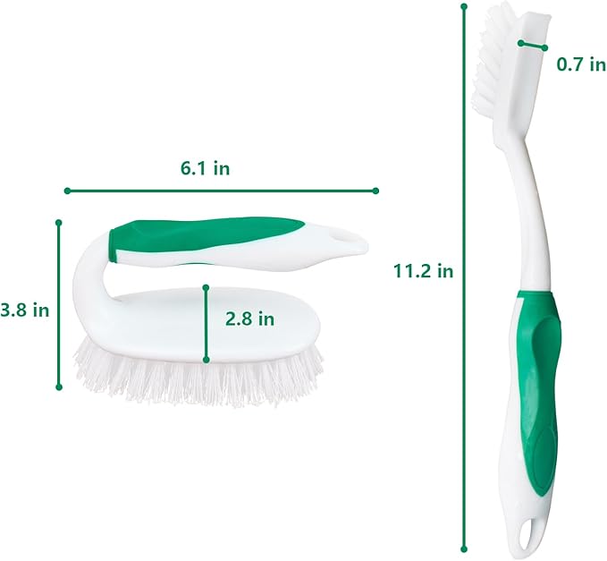Scrub Brush Set, 4 Pack Deep Cleaning Brush Kit - Image 6