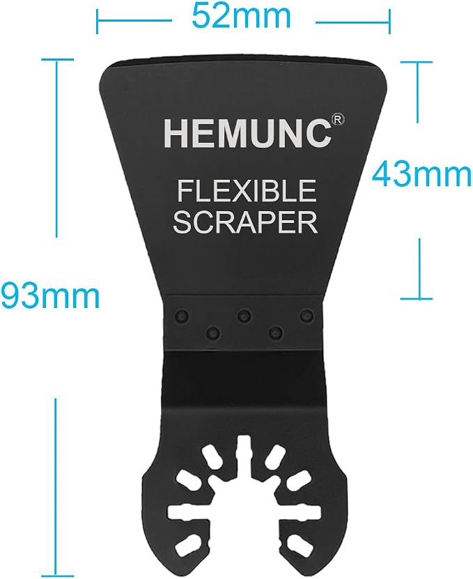 6 Oscillating Tool Scraper Blades Flexible Rigid Scraper Blade, - Image 2