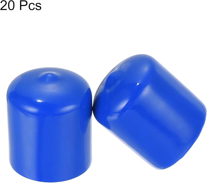 uxcell 20pcs Rubber End Caps 23mm ID Vinyl Round Tube Bolt Cap Cover Screw - Image 2