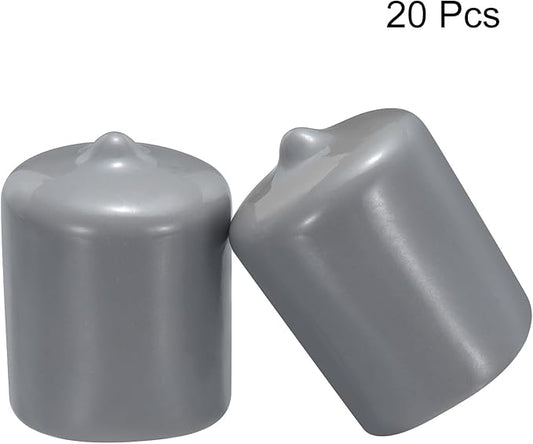 uxcell 20pcs Rubber End Caps 22mm ID Vinyl PVC Round Tube Bolt Cap Cover Screw - Image 2