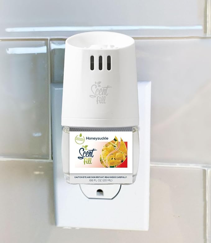 Scent Fill Honeysuckle Plug in Air Freshener, Scented Oil Refills, 2 Refills + - Image 2