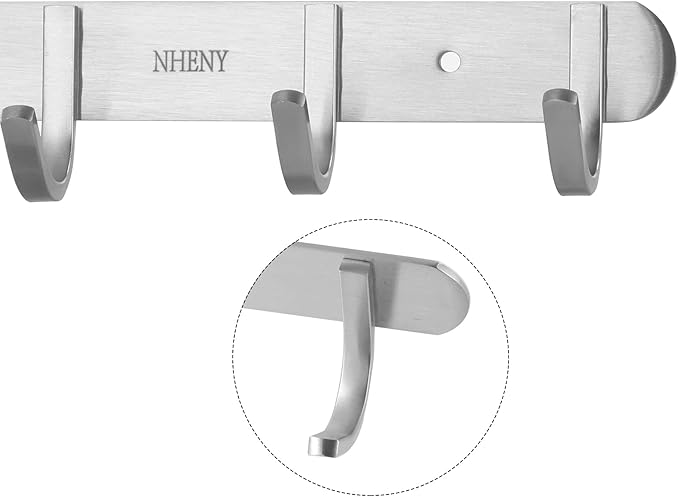Coat Hook Wall Mount Towel Rack - Image 5