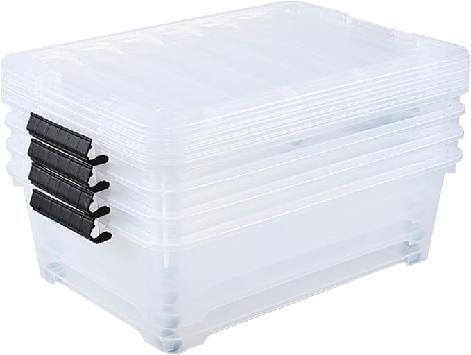 20 Quart Under Bed Plastic Storage Bins - Image 7