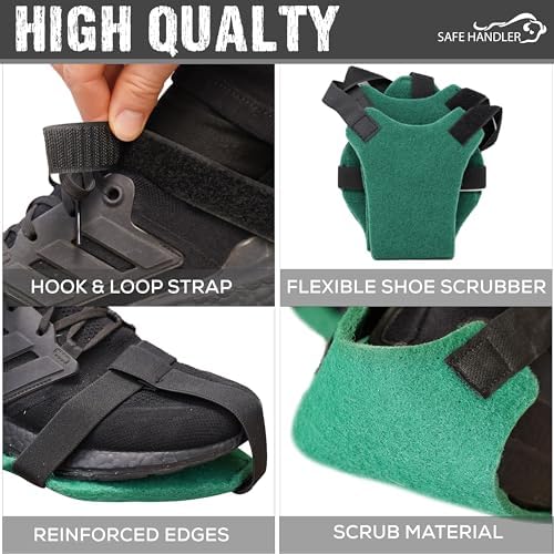 SAFE HANDLER Washable Shoe Scrubber for Floor Cleaning, Slip-Resistant, Easil...
