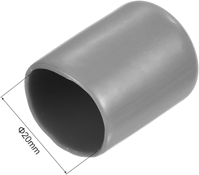 uxcell 20pcs Rubber End Caps Protective Caps 20mm ID Vinyl PVC Round Tube Bolt - Image 3