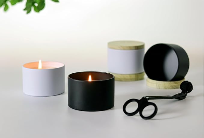 Aroparc Candle Tins 8oz with Lids, 24 Pack Seamless Candle Containers - Image 6