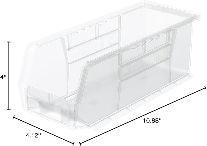 Akro-Mils 30224 AkroBins Plastic Storage Bins, Space-Saving Stackable Bins - Image 2