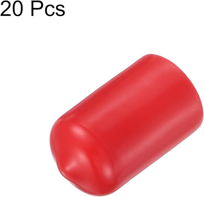 uxcell 20pcs Rubber End Caps 13.5mm ID Vinyl Round Tube Bolt Cap Cover Thread - Image 2