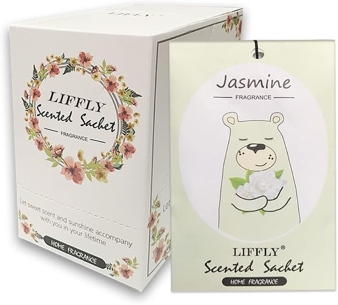 14 Packs Jasmine Scented Sachets Bag by LIFFLY