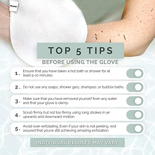 Wildpier Beauty Exfoliating Glove 2 Pack Mitt Body Scrub - Image 4