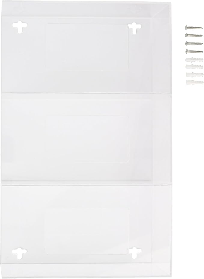 AMERICAN HOSPITAL SUPPLY Wall-Mount Triple Glove Dispenser | Clear Acrylic - Image 3