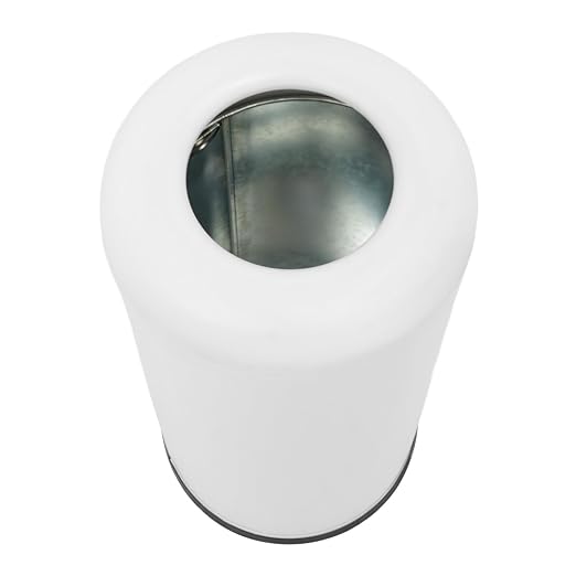58.6 Liter / 15.48 Gallon Commercial Open Top Trash Can White Stainless Steel - Image 5