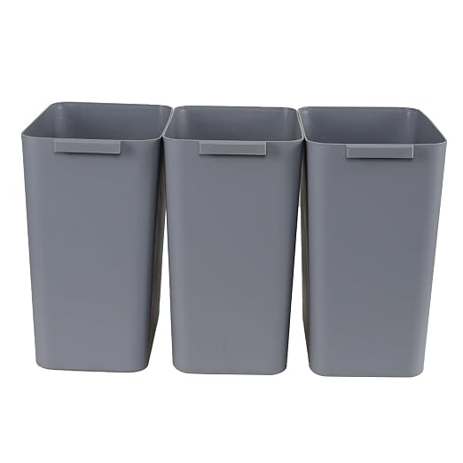 4.5 Gallon Small Plastic Waste Basket, Office Garbage Cans, 3 Packs by Tstorage