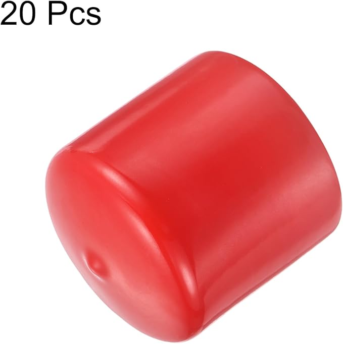 uxcell 20pcs Rubber End Caps 49mm ID Vinyl Round Tube Bolt Cap Cover Thread - Image 2
