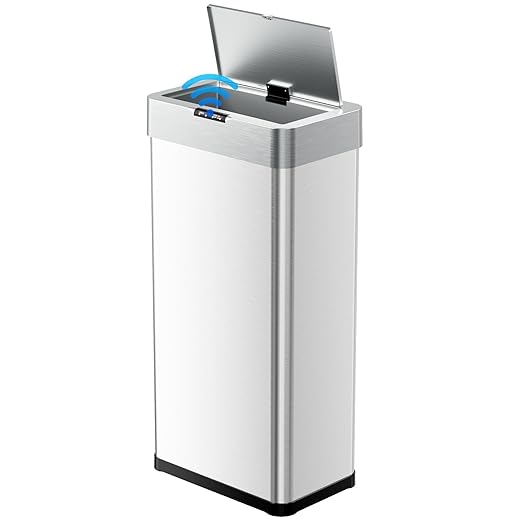 TLSUNNY 18.5 Gallon Motion Sensor Trash Can, Touchless Automatic Garbage Can by TLSUNNY