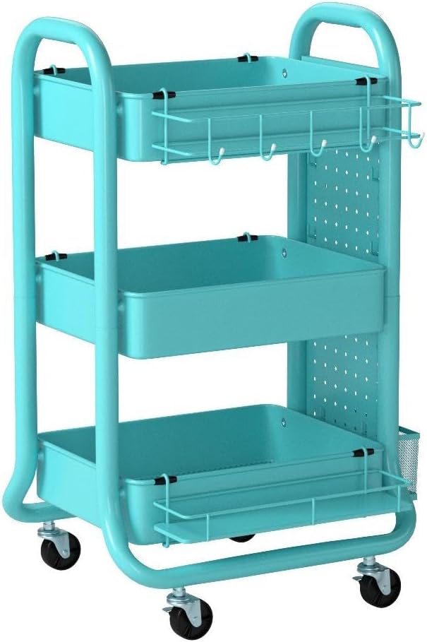 DESIGNA 3-Tier Utility Storage Rolling Cart - Image 4