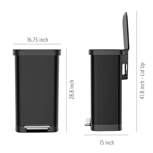 Glad Stainless Steel Step Trash Can, Series 2 - Image 9