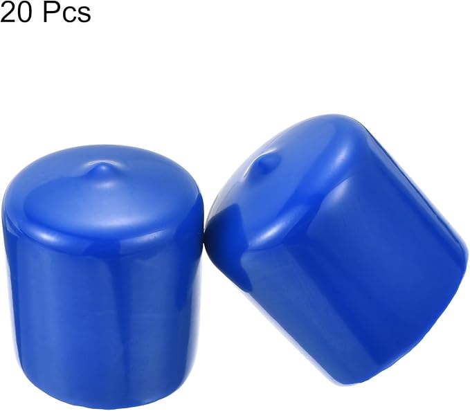uxcell 20pcs Rubber End Caps 30mm ID Vinyl PVC Round Tube Bolt Cap Cover Screw - Image 2