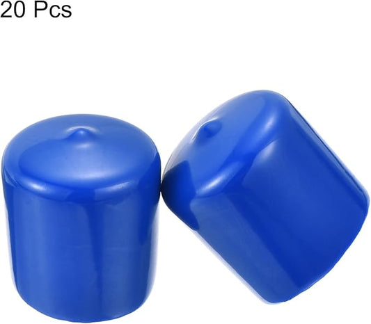 uxcell 20pcs Rubber End Caps 30mm ID Vinyl PVC Round Tube Bolt Cap Cover Screw - Image 2