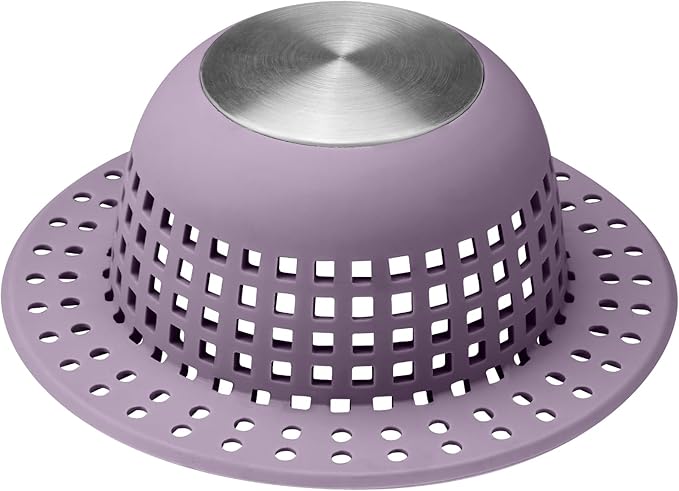 Shower Drain Hair Catcher, Bathtub Drain Cover Foldable Silicone Shower & Tub by SayGoodbyetoHairClogging