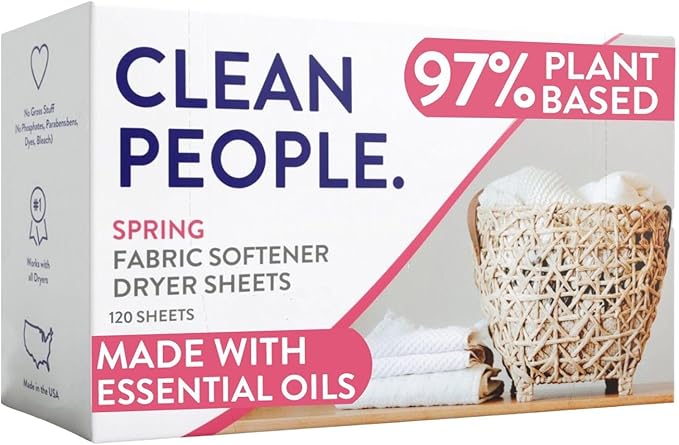 The Clean People Fabric Softener Dryer Sheets by CleanPeople