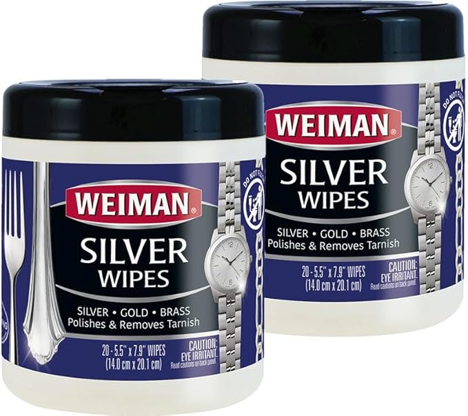Weiman Jewelry Polish Cleaner, Tarnish Remover Wipes by Weiman