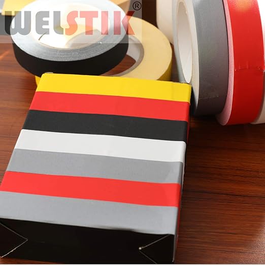 WELSTIK 2 Pack Gaffer Tape Yellow, Box-Sealing, Non-Reflective Easy to rip - Image 4