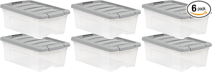Amazon Basics Plastic Storage Containers by AmazonBasics