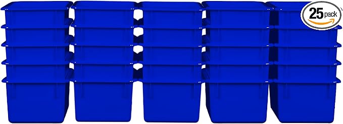 Wood Designs Cubby Storage Bin, Heavy Duty Plastic Containers by Unknown